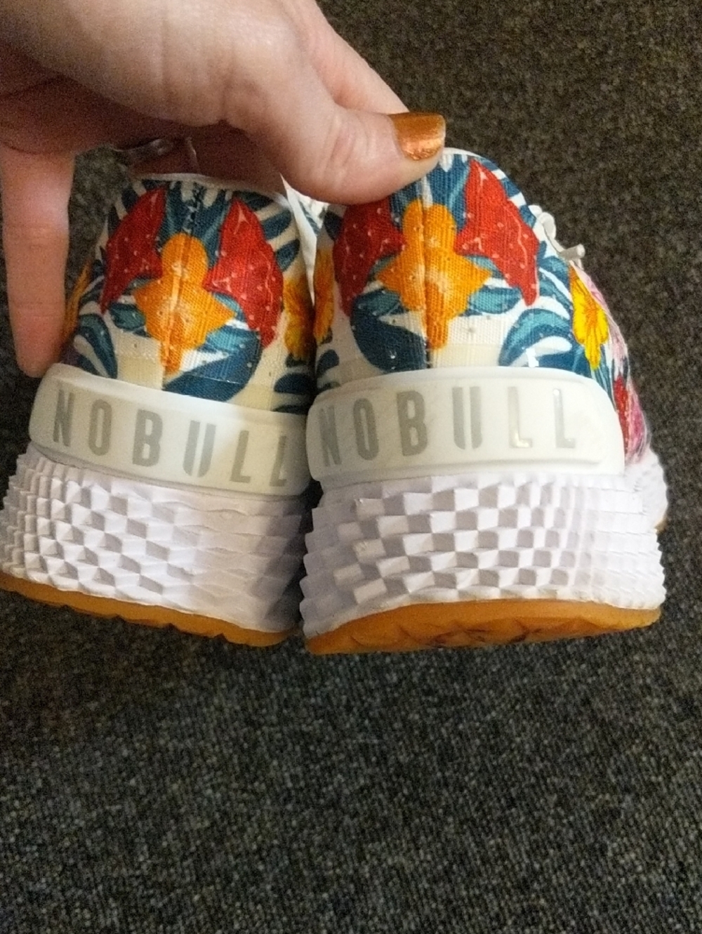 NOBULL Unisex Ripstop Runner Tropical Floral Training Athletic Shoes Like New - Picture 2 of 7